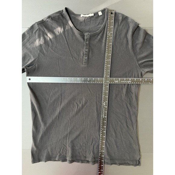 Vince Henley Long Sleeve Shirt Men's XL Black Designer Minimalist Luxury‎ Preppy - Picture 3 of 4